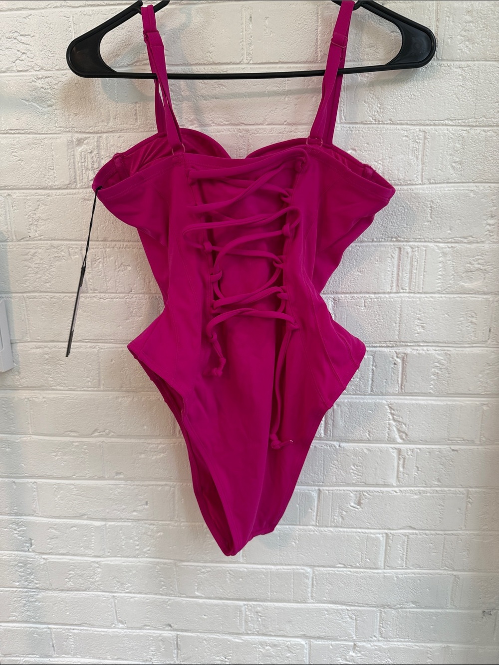 ELI Fuchsia One-Piece Swimsuit with Molded Cups - Picture 2 of 3
